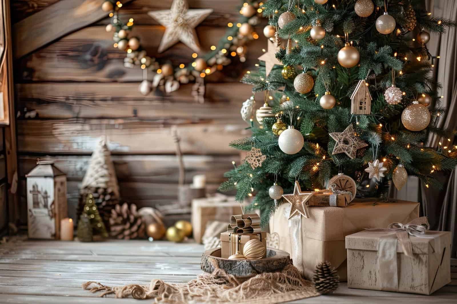 10 Modern Christmas Tree Decor Ideas 7 a christmas tree with a rustic charm