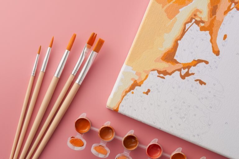 aesthetic diy paint by numbers picture