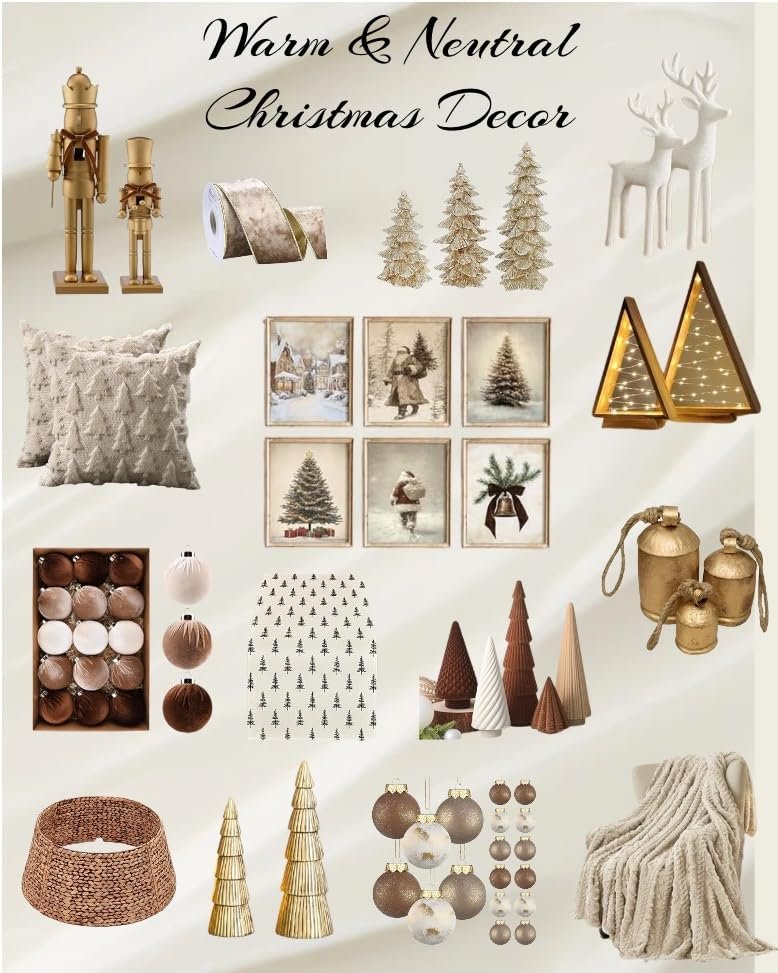 warm and neutral christmas decor finds for every home