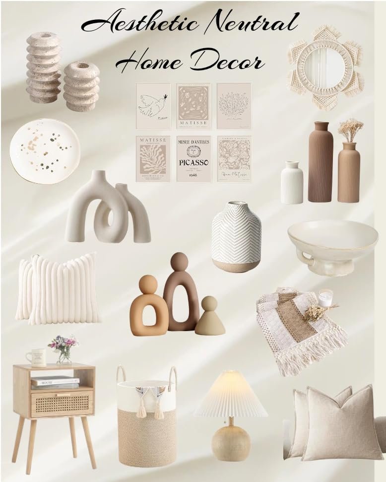 aesthetic neutral home decor