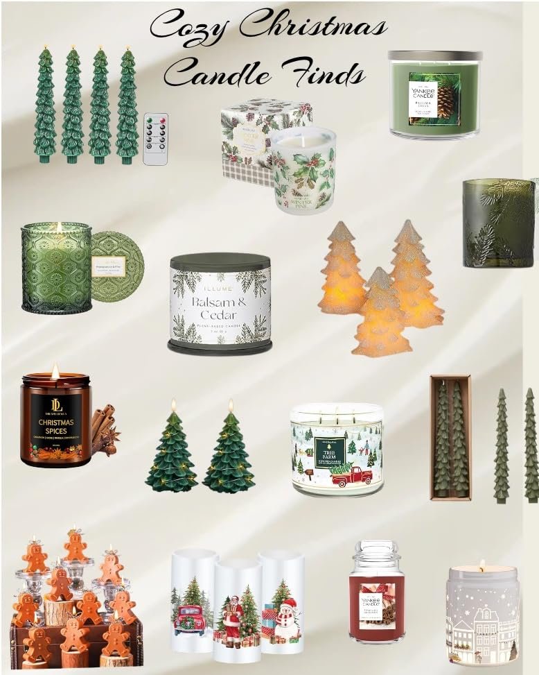 cozy christmas candle finds for a warm winter home