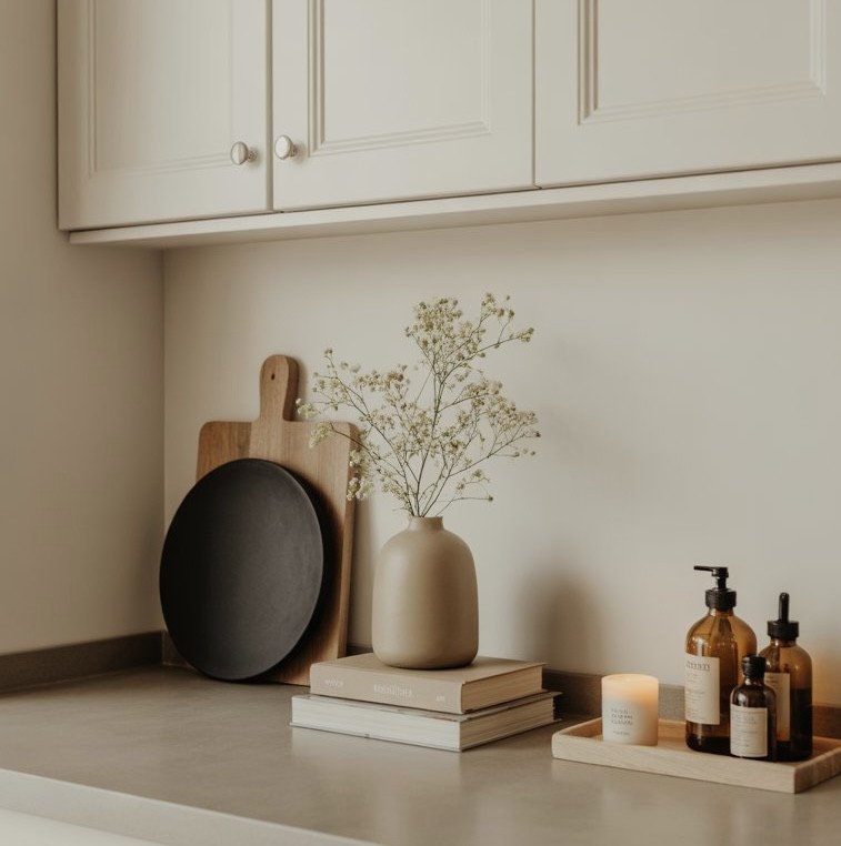 aesthetic kitchen counter decor idea